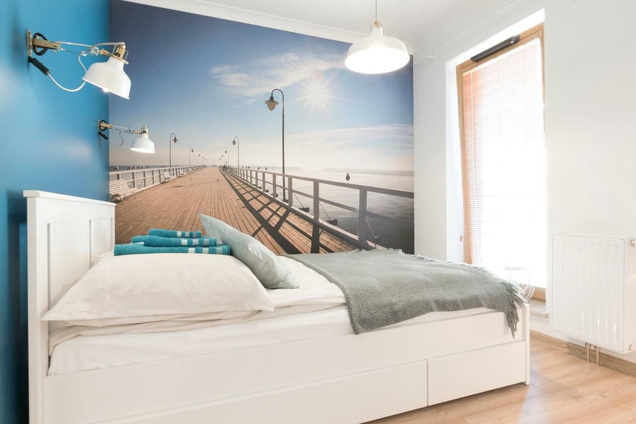 Blue Apartment In Vibrant Heart Of Gdynia Zewnętrze zdjęcie
